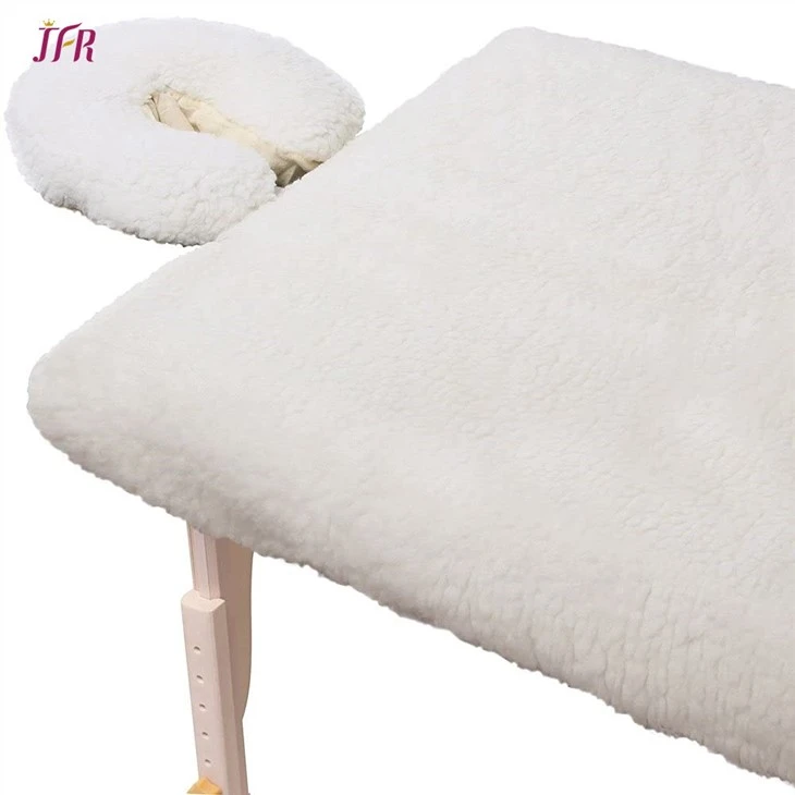 fleece massage table pad and face rest cover set